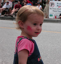 Child on Canada Day