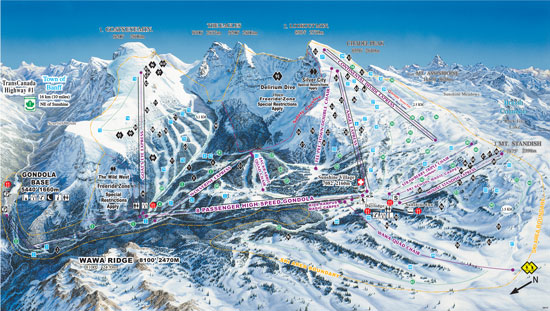 Sunshine Village Trail Map